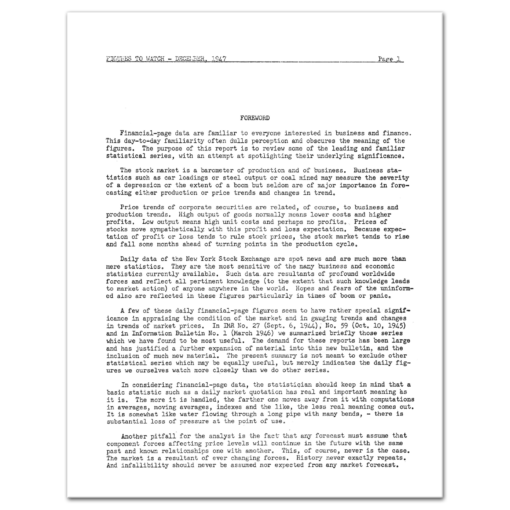 Figures to Watch: In Gauging Market Turning Points (1947) by Paul Hatmaker