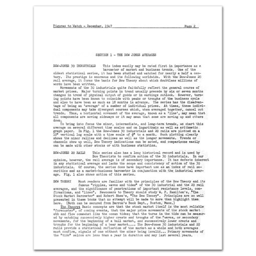 Figures to Watch: In Gauging Market Turning Points (1947) by Paul Hatmaker