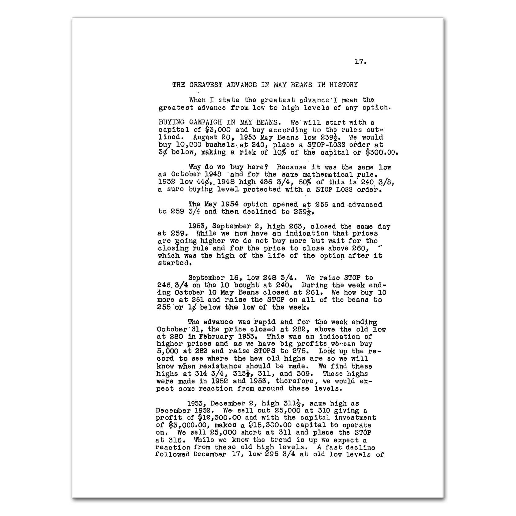 SPECULATION A PROFITABLE PROFESSION, A Course of Instruction on Grains (1931 to 1956) by W.D. Gann - Image 6