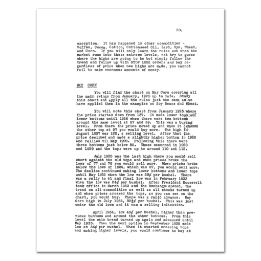SPECULATION A PROFITABLE PROFESSION, A Course of Instruction on Grains (1931 to 1956) by W.D. Gann - Image 7