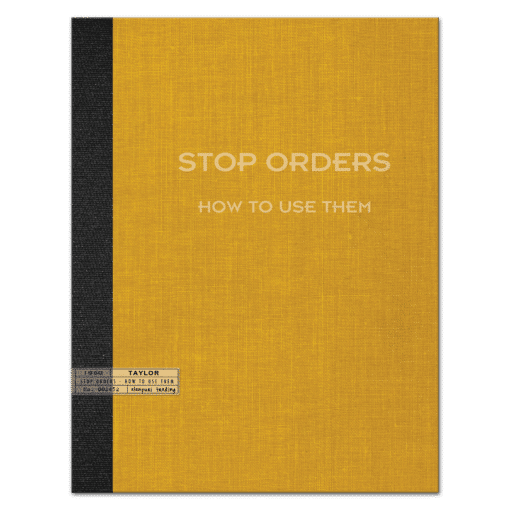 Stop Orders and How to Use Them for Profits Book Cover