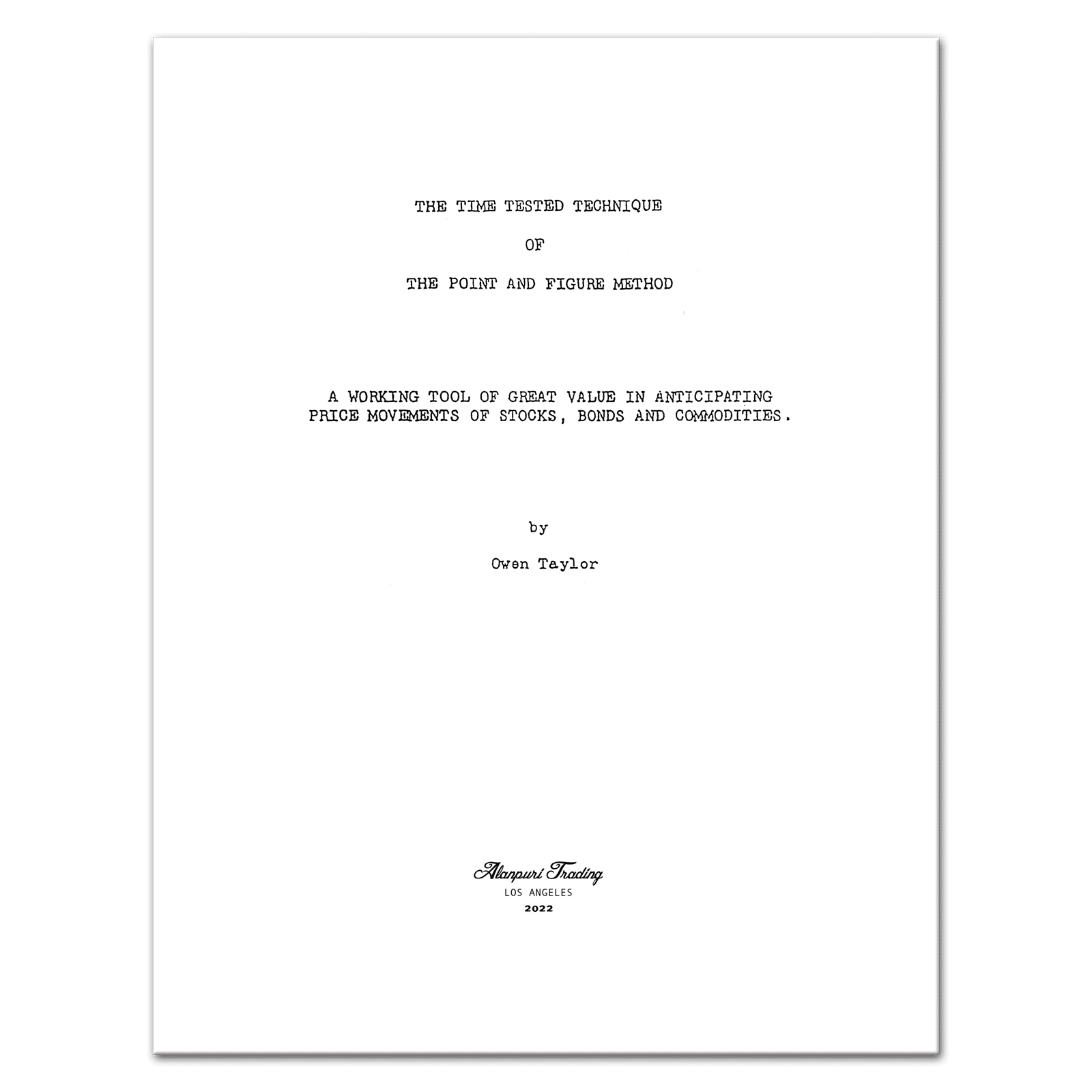 Owen Taylor Alanpuri Trading