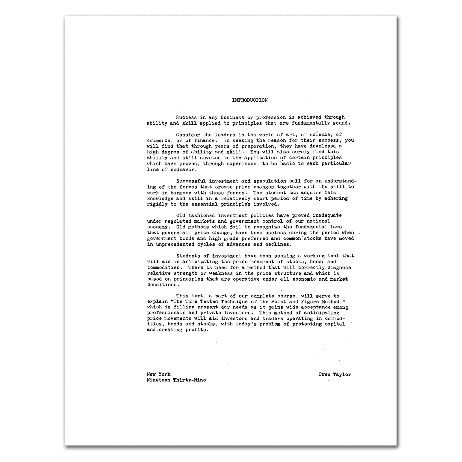 Owen Taylor Alanpuri Trading