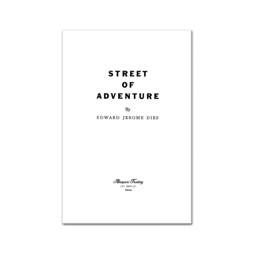 Street of Adventure Edward Dies title page